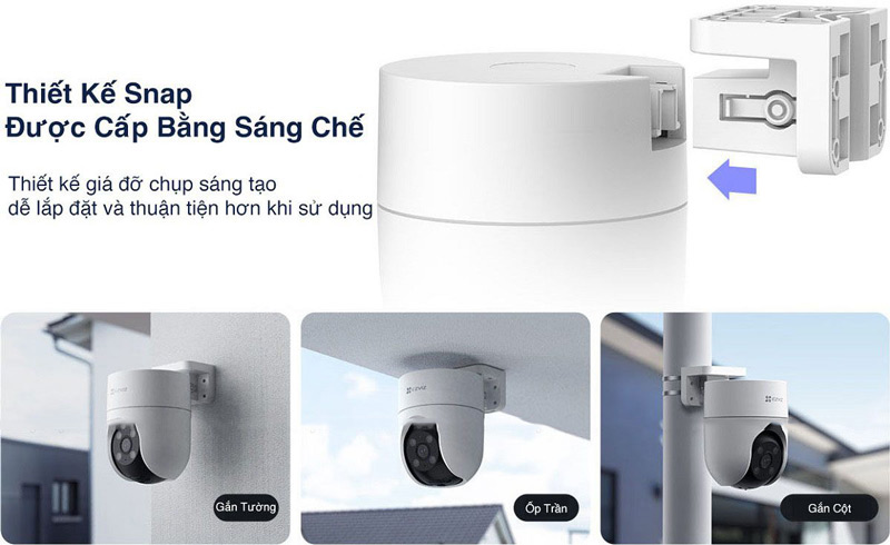 H8C 2K+ 4MP dễ dàng lắp đặt